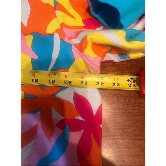 Lands End Serious Sweats Floral Large Tall - Picture 2 of 4